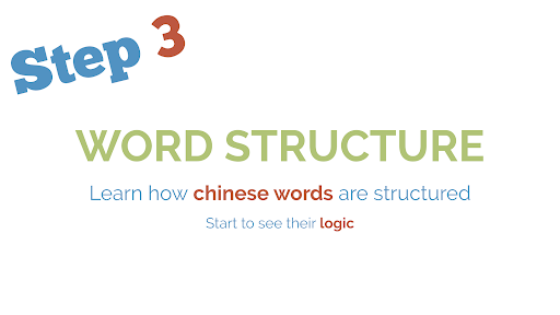 Step 3 to Learning Chinese Words: Word Structure