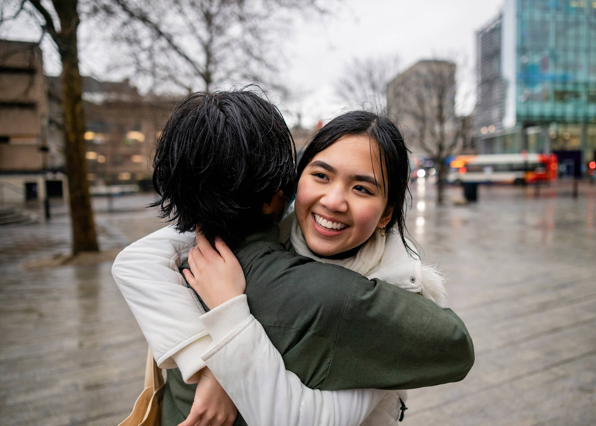 friends hugging each other