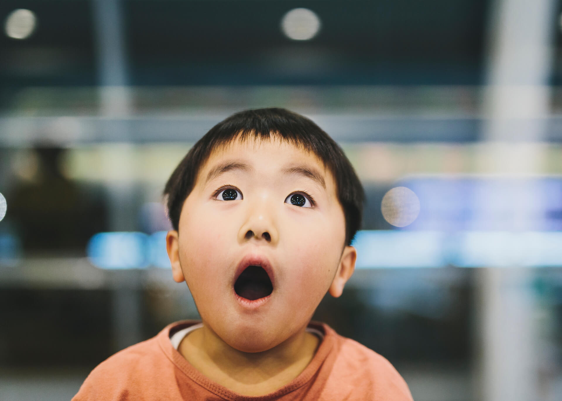 suprised chinese kid