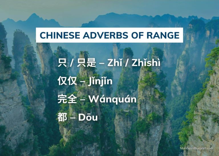 Chinese Adverbs of Range Chinese Adverbs of Range