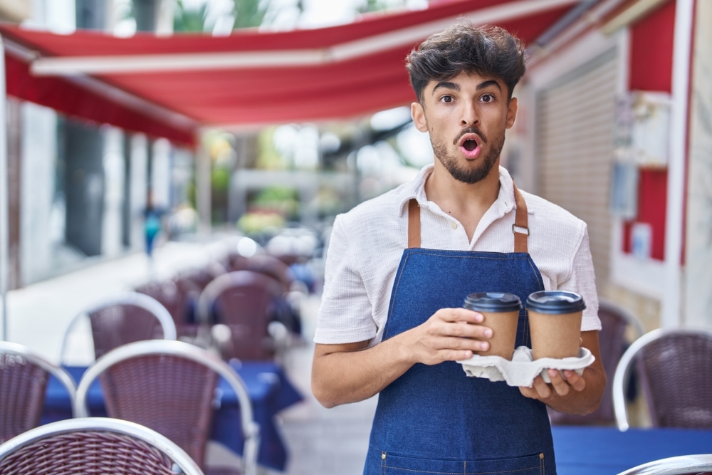 Confused waiter